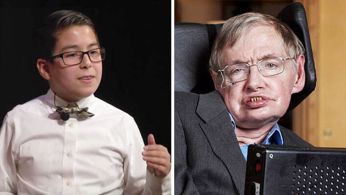 Gênio de 11 anos de idade quer provar que Stephen Hawking estava errado depois de sua morte: “Deus existe”