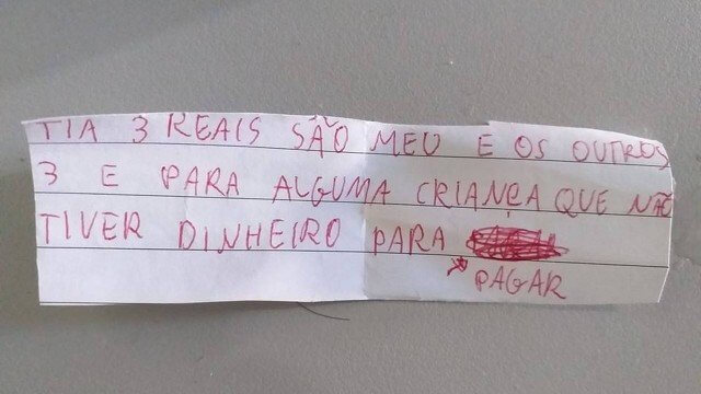 Páscoa: Aluna de 9 anos escreve bilhete que emociona a todos e viraliza nas redes sociais