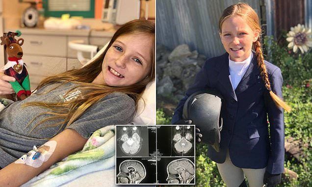 Tumor cerebral da menina desaparece misteriosamente, os pais dizem que Deus a curou