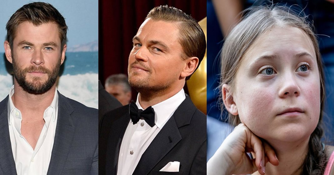 Leonardo DiCaprio e Chris Hemsworth se juntam a Greta Thunberg para salvar o planeta!