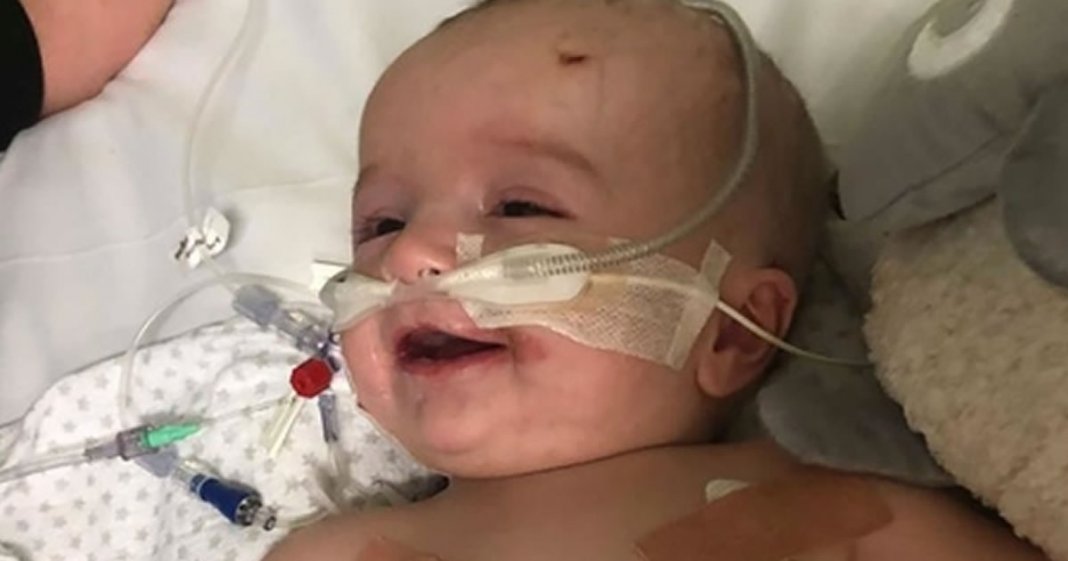 Bebê de 14 semanas acordou do coma e sorriu para o pai! A emoção é inexplicável!