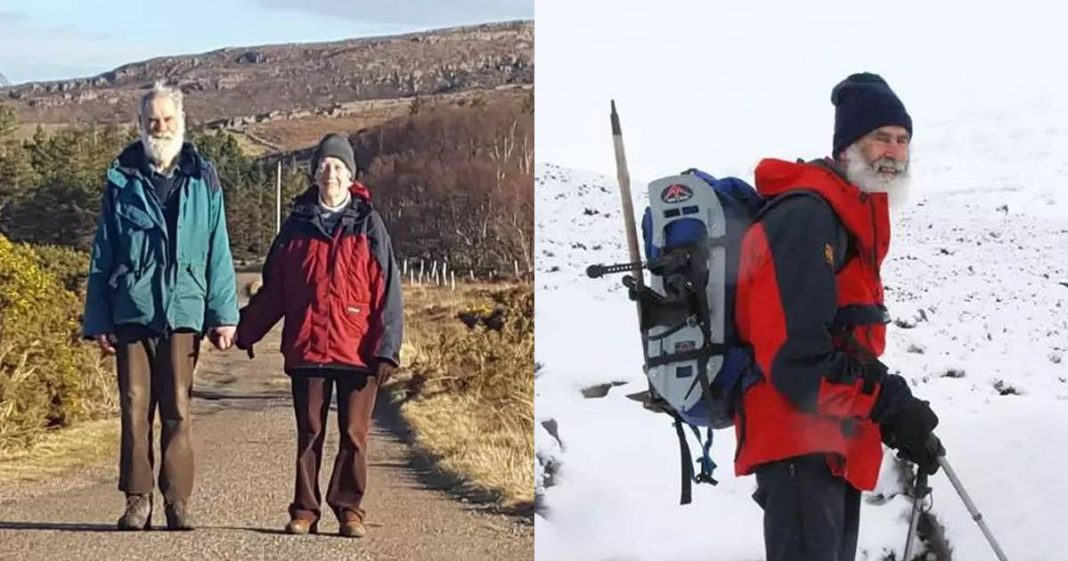 Aos 80 anos, ele quer escalar 282 montanhas para homenagear a esposa com Alzheimer.