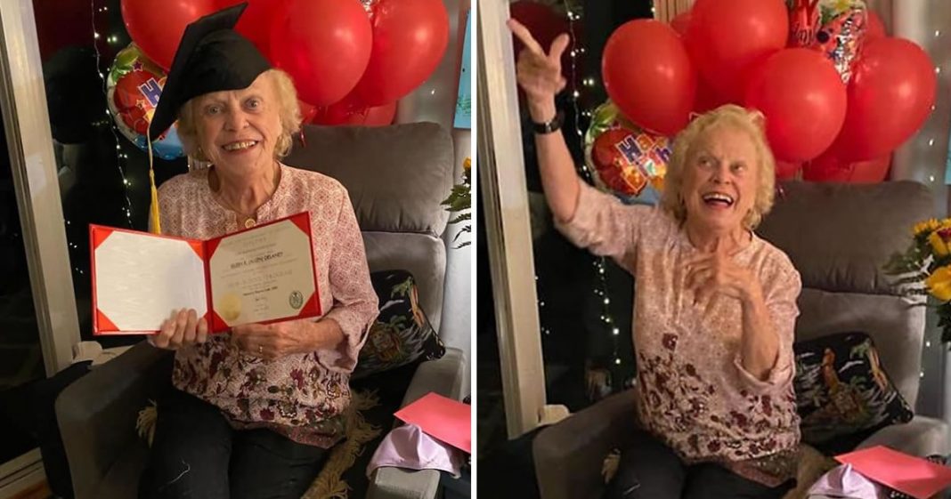 Aos 93 anos ela recebeu o tão sonhado diploma do ensino médio!