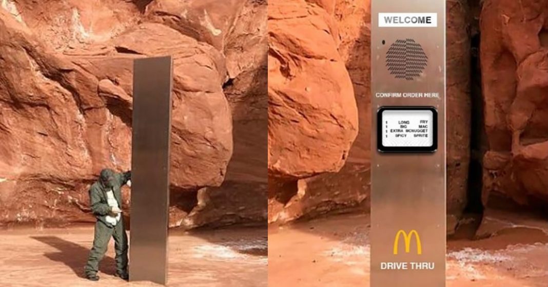 McDonald’s se aproveita do estranho objeto encontrado no deserto para se promover