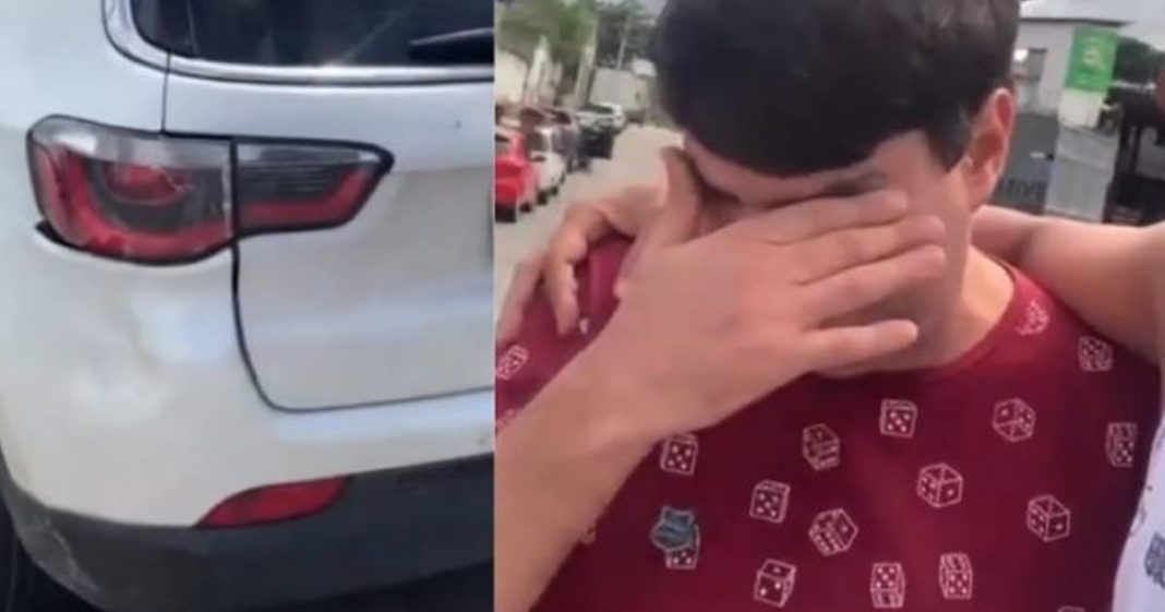 Empatia: Homem desculpa e acalma músico que bateu em seu carro! (Vídeo)
