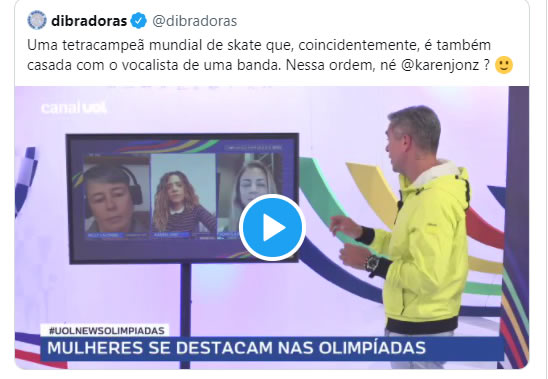 print do post do programa ao vivo