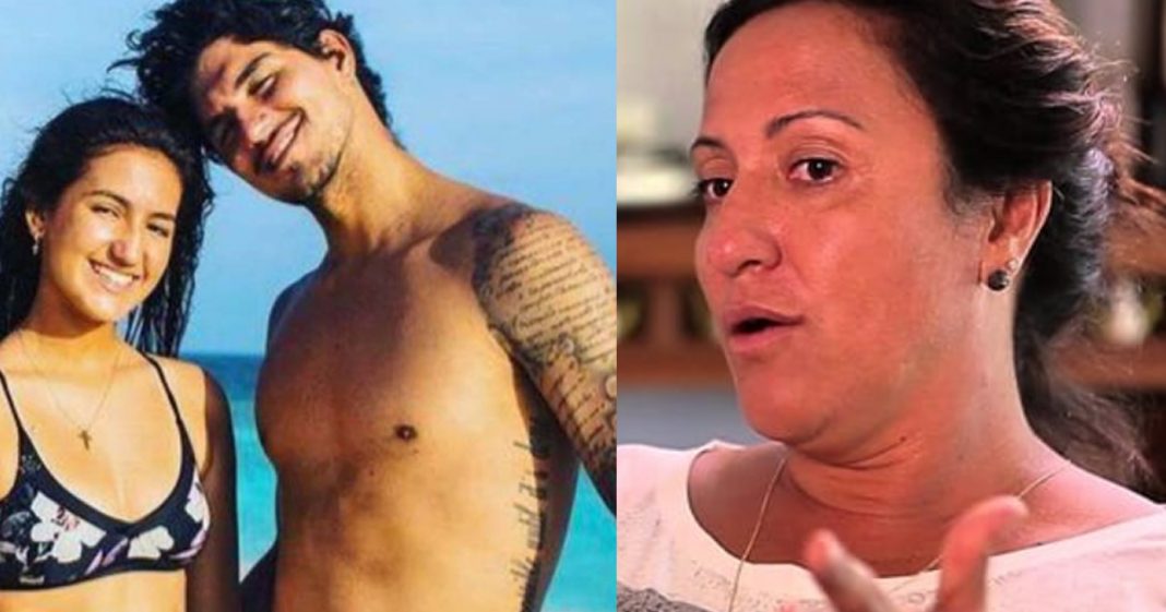 Mãe de Gabriel Medina fica com 90% do dinheiro que a filha ganha.