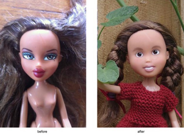 seuamigoguru.com - Artista remove maquiagem de bonecas porque é contra a sexualização dos brinquedos