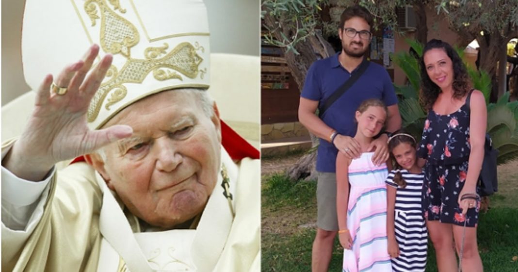 Ela deu à luz em coma e quando acordou disse ter visto o Papa João Paulo II