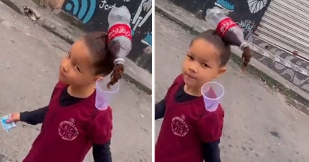 Mãe se empolga com concurso de penteado e vídeo viraliza