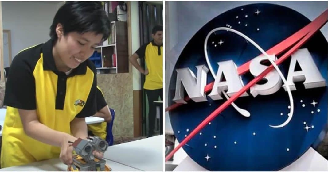 Jovem cria máquina “matadora” de lixo e foi escolhida para visitar a NASA.