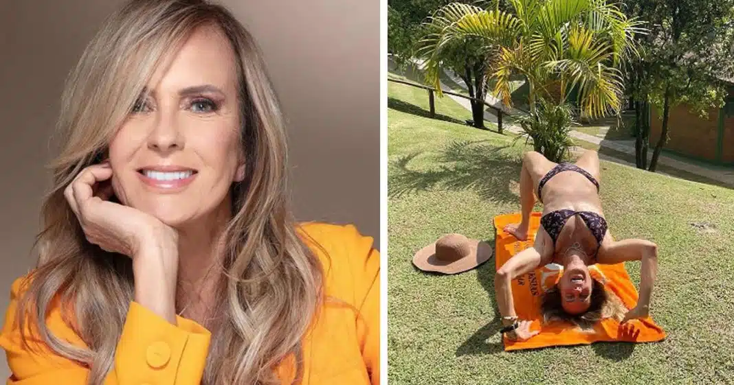 Flexibilidade de Helô Pinheiro, a eterna Garota de Ipanema, aos 80 anos, surpreende!